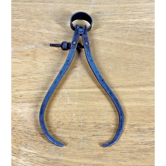 Vintage WLC 6-inch Flat Leg Outside Spring Caliper Machinist Tool READ - Picture 1 of 8